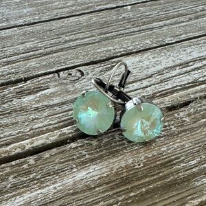 Swarovski crystal earrings.